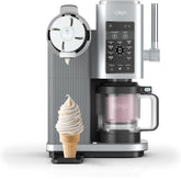 Swirl by CREAMi Soft Serve & Ice Cream Maker – Platinum Silver | 13 Functions | 2 Tubs | Ice Cream, Gelato, Sorbet & More